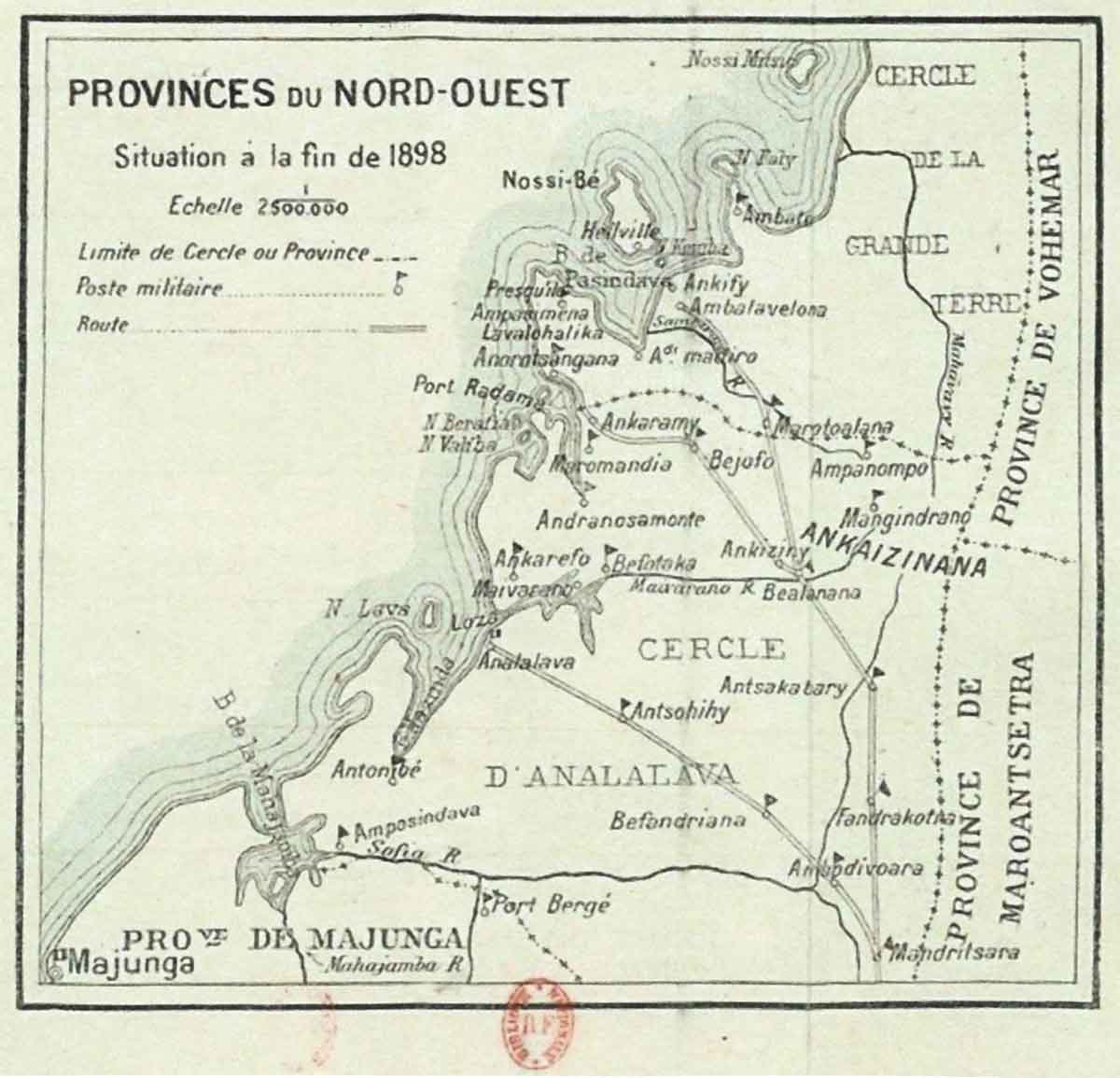 La situation de la province du nord-est à la fin de la 1898